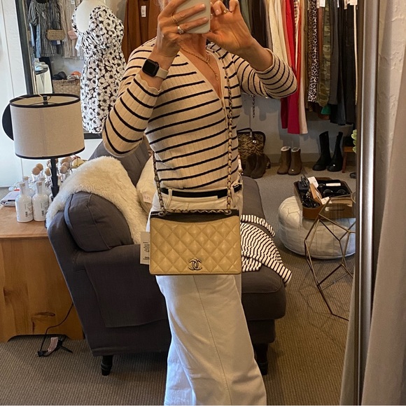 Chanel Ballerine Quilted  Leather Small Flap Shoulder Crossbody Bag - Picture 15 of 16